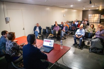 Reunió ahir al Museu de Lleida de la secció filològica de l’IEC.