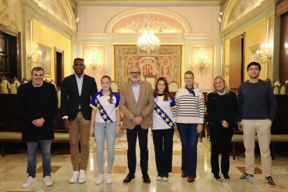 Homenatge de la Paeria a dos lleidatanes campiones d'Europa