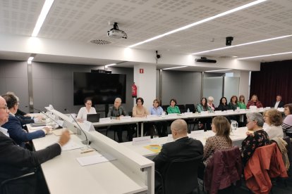 Un moment de la reunió d’ahir en què es va constituir el consell territorial.