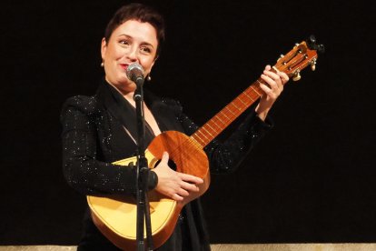 La cantant Andrea Imaginario, en el seu recital a la Seu Vella.