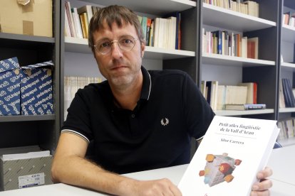 El filòleg i doctor en Filologia Catalana, Aitor Carrera, autor del ‘Petit atles lingüístic de la Vall d’Aran’.