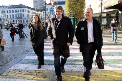 Nogueras, Puigdemont i Turull van mantenir ahir diverses reunions de treball a Brussel·les.