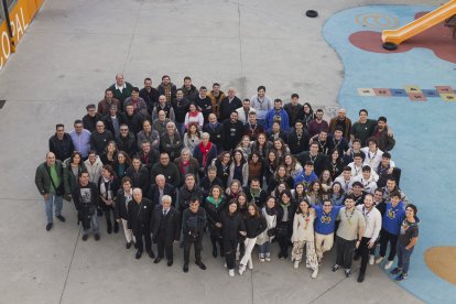 Primer acte de celebració ahir al Col·legi Episcopal del 50 aniversari de l’Esplai Epis.