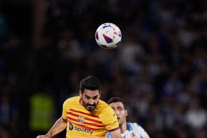 Gündogan, en una acció del partit davant de la Reial Societat.