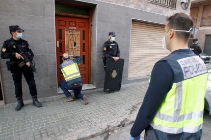 Imatge d’arxiu d’un operatiu de la Policia Nacional.