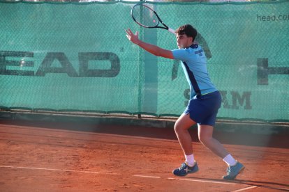 Daniel Fraile, un dels jugadors lleidatans que van superar la primera ronda del torneig.