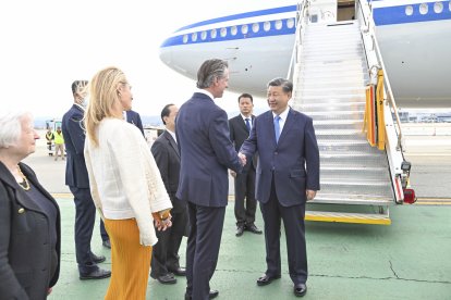 El president xinès, Xi Jinping, va aterrar ahir a San Francisco.