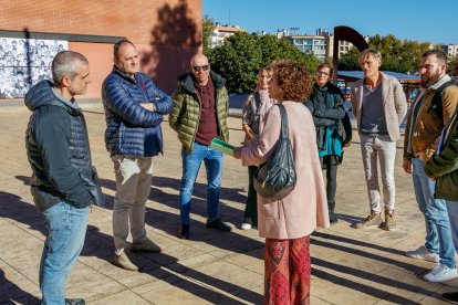 A l’esquerra els alcades de les Garrigues en la recent visita.