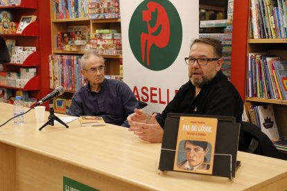 Pep Coll i Iñaki Rubio, ahir a la llibreria Caselles de Lleida.