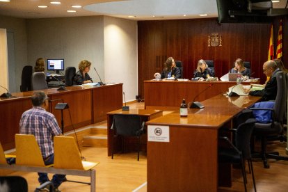 Vista de la primera sessió del judici celebrada el setembre passat a l’Audiència de Lleida.