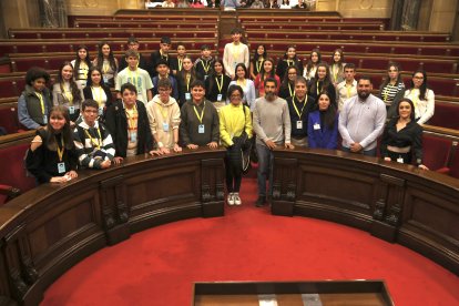 Estudiants lleidatans coneixen al Parlament la realitat de l'Holocaust