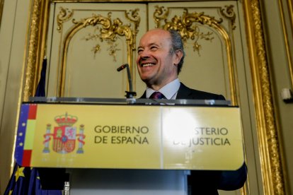 L’exministre de Justícia en la XIV Legislatura Juan Carlos Campo.