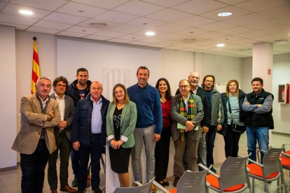 Imatge dels assistents a la reunió entre ICF, Acció Climàtica i representants agraris.