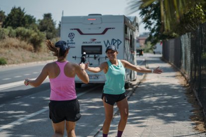 relleus. Al llarg de la ruta es van passar el testimoni gairebé unes 200 vegades entre els vuit corredors de West Runners.