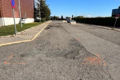 Un dels carrers del polígon industrial de Torrefarrera.