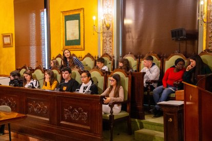 Alguns dels joves participants en el Plenari de la Infància i l’Adolescència.