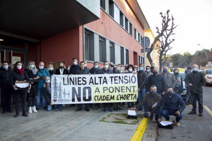 Imatge d’arxiu d’una protesta contra les MAT a Lleida.