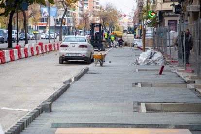 La nova avinguda Prat de la Riba ja comença a prendre forma al costat de Ricard Viñes