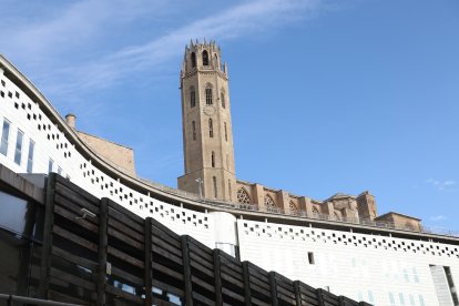 Vista de la seu dels jutjats de Lleida al Canyeret.