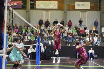 Bernat Castellà, durant un partit d’aquesta temporada.