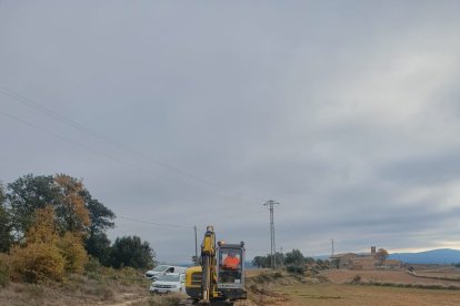 Els treballs per portar la fibra a pobles del Solsonès.