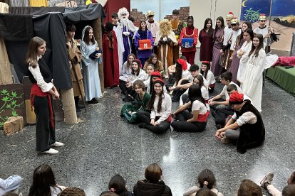 Pessebre vivent dels alumnes de quart d'ESO del Col·legi Episcopal de Lleida