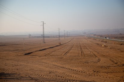 Vista de la zona on està previst el polígon de Torreblanca.