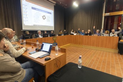 El ple del consell de la Segarra, celebrat a Guissona.