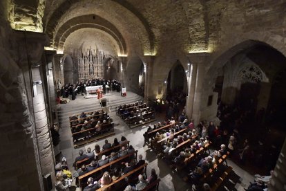 L’església de Sant Llorenç es va omplir diumenge a la tarda per disfrutar d’‘El Cant de la Sibil·la’.