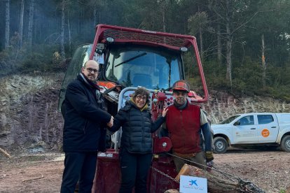 La màquina que ha adquirit l’entitat per a treballs forestals.