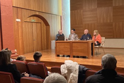 Joan Ganyet, dijous passat durant la presentació del llibre.