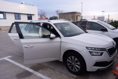 El vehicle que van utilitzar els segrestadors, que residien a França.