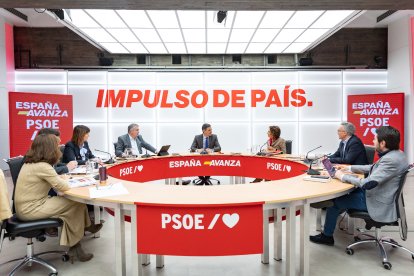 Reunió del Comitè Organitzador de la Convenció Política del PSOE.