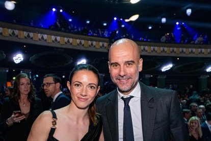 Bonmatí i Guardiola, després de guanyar tots dos el The Best.