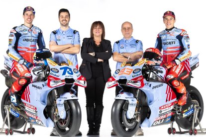 Els germans Márquez es van presentar ahir amb l’equip Gresini.