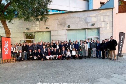 Foto de família de la convenció de vendes del grup lleidatà Taurus.