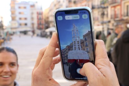 Imatge del castell virtual inaugurat ahir a Tarragona.