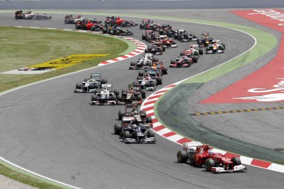 Un Gran Premi de Fórmula 1 al Circuit de Catalunya.