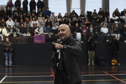 El director de màrqueting d’InfoJobs, Pedro Serrano, durant la seua intervenció sobre la Kings League.