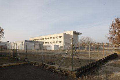 La pista esportiva d’Agrònoms en la qual està previst instal·lar plaques fotovoltaiques.