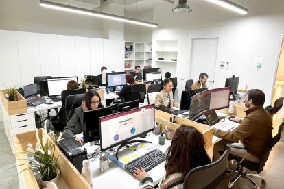 El centre de treball de Locowork al barri de la Bordeta de Lleida.