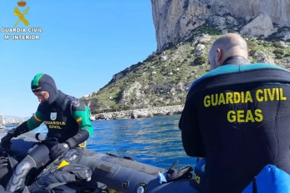 Imatge d’arxiu d’un rescat aquàtic de la Guàrdia Civil.