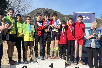 Un dels quatre equips del CA la Pobla de Segur que es va emportar la medalla d’or.