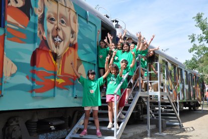 Un dels campaments organitzats a Àger.