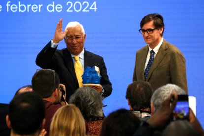 António Costa va rebre de mans de Salvador Illa el Premi als Valors Europeus 2024.