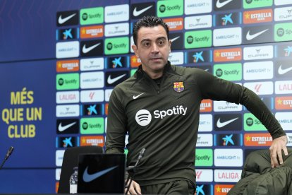 Xavi Hernández, en una compareixença recent davant dels mitjans.