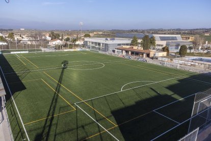 Imatge del camp de futbol de Guissona.