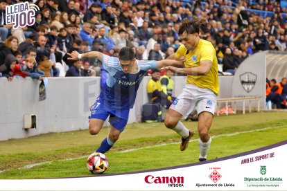 Un moment del partit contra el Badalona Futur.