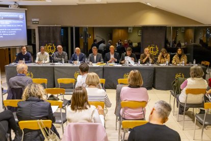 Una vista de l’assemblea de socis del CT Lleida dilluns passat.