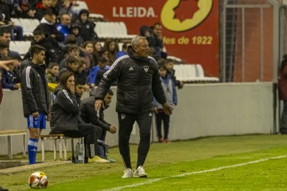 Viadero, durant el partit davant del Badalona Futur.